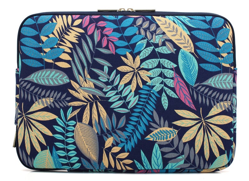 KAYOND Canvas Water-Resistant for 13-13.3 Inch Laptop Sleeve Case Bag (13-13.3 Inches  Forest Series Bule) - Image 4
